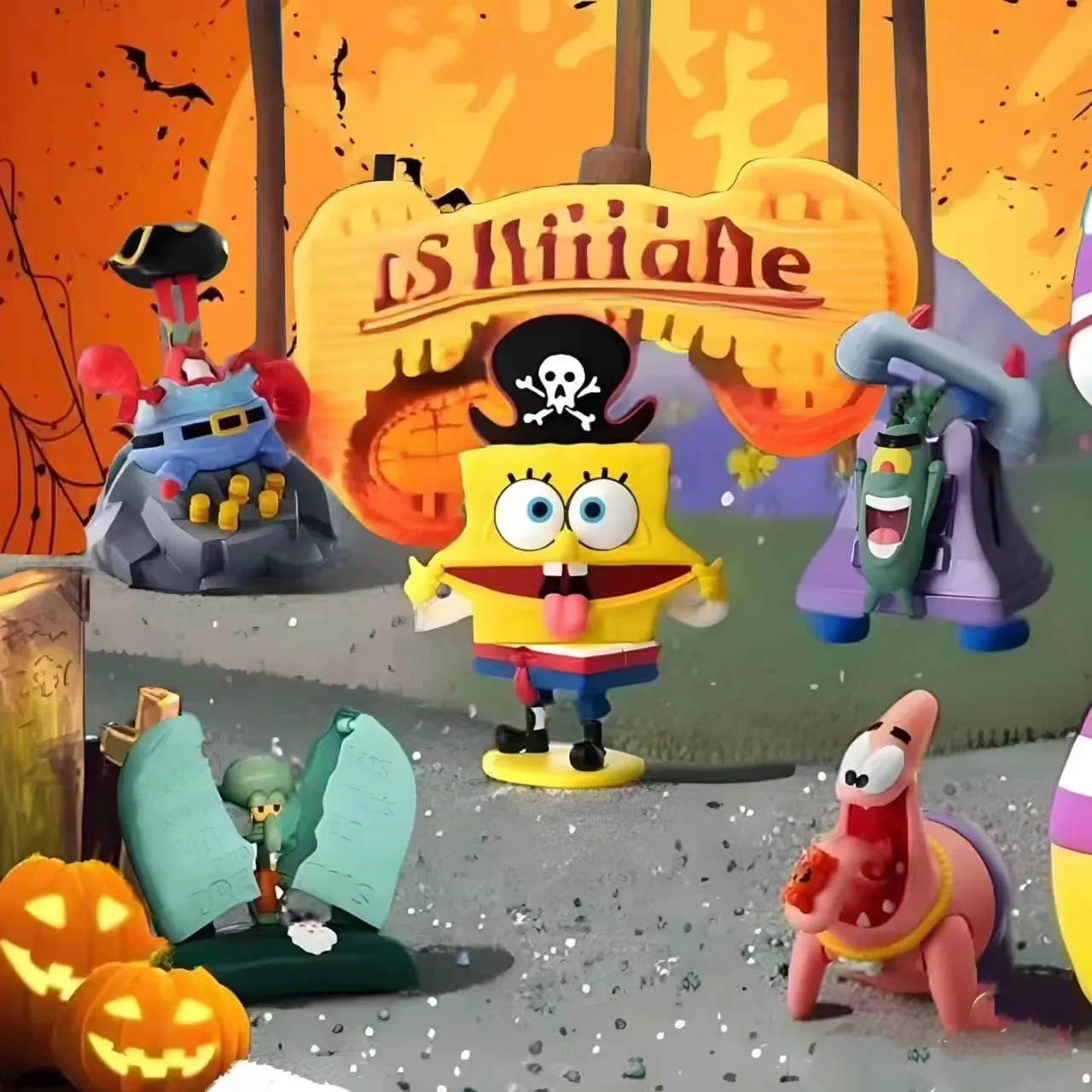 2024 KFC Губка Боб Квадратные Штаны Хэллоуин Счастливая Еда Игрушки Фигурка