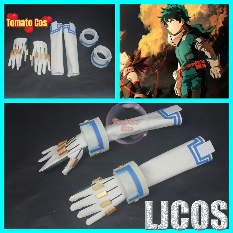 Аниме My Hero Academy Midoriya Izuku Deku Bakugou Katsuki перчатки для косплея Хэллоуин карнавал