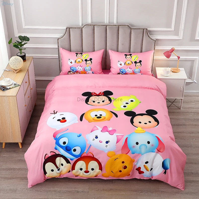 

Комплект постельного белья Disney Tsum Kawaii, детское Стич, Микки Маус, Диснеевские принцессы «Холодное сердце», Анна, Эльза, постельное белье, прос...