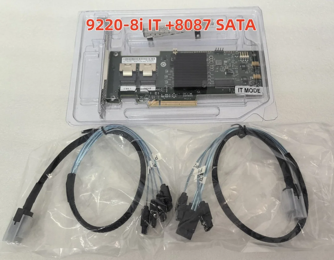 LSI 9220-8i 6 Гбит/с SAS HBA FW: P20 9211-8i IT-режим ZFS FreeNAS unRAID+ SFF 8087-SATA*2