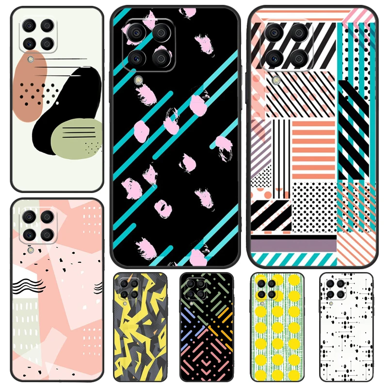 Чехол в горошек для Samsung Galaxy M20 M14 M34 M54 M13 M23 M33 M53 M21 M51 M30s M31s M12 M32 M52