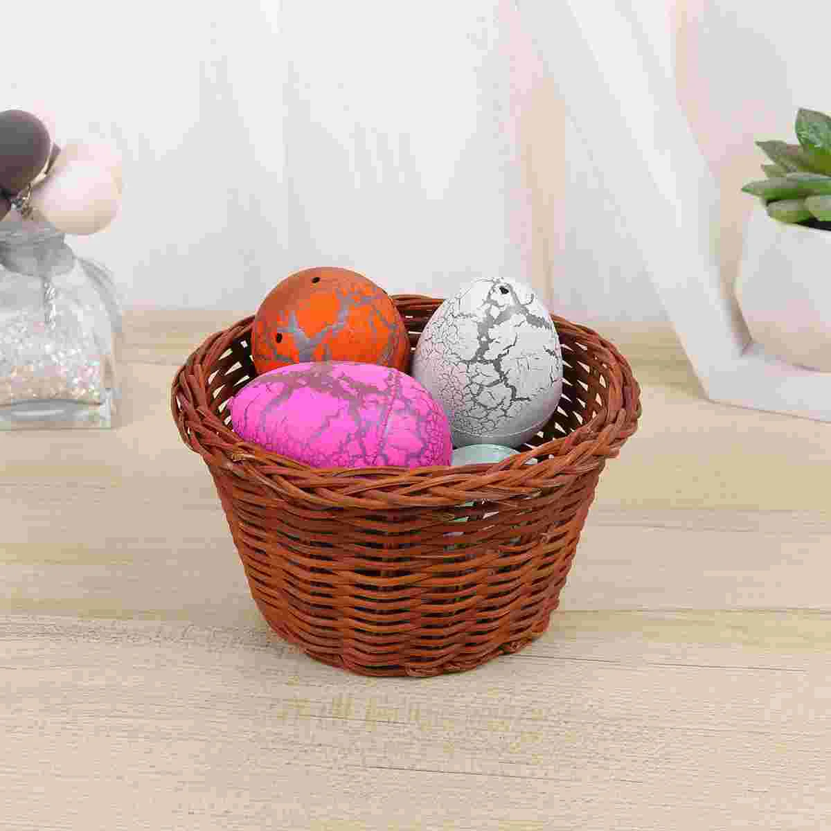

1pc Basket Round Storage Holder Candy Container for Decoration Party