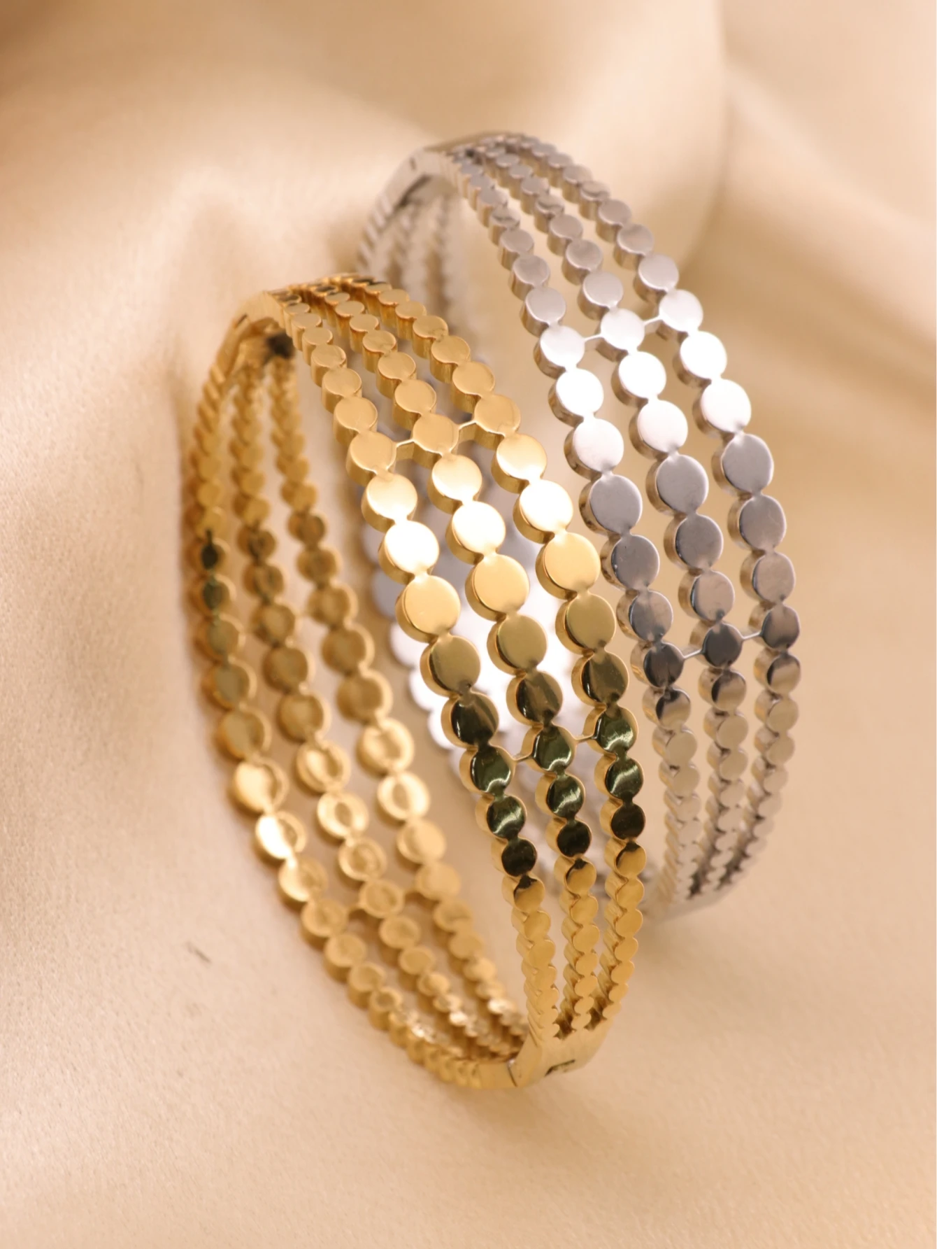 Модный женский браслет из титановой стали