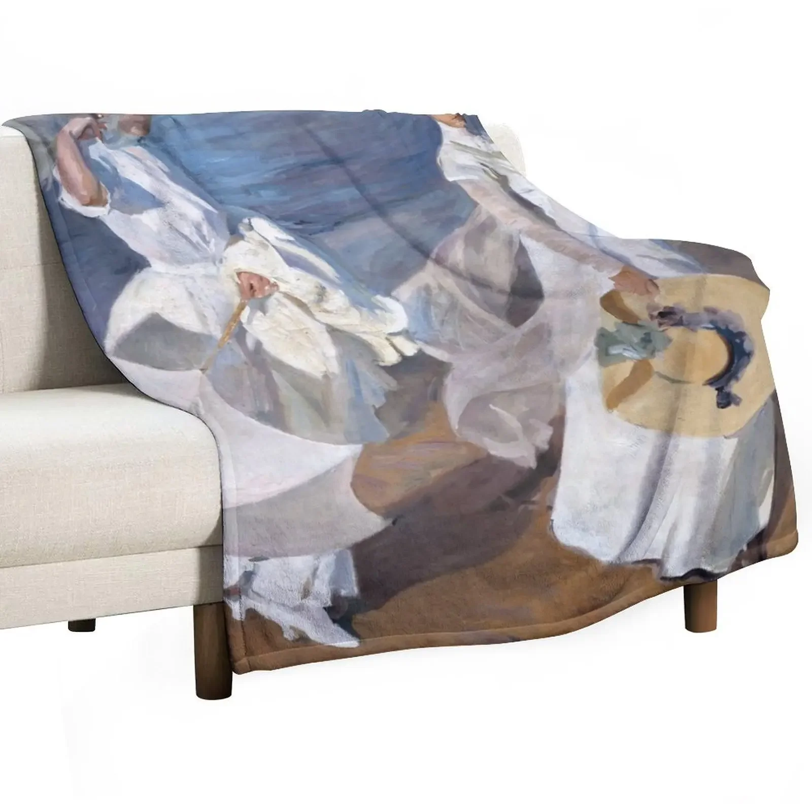 Прогулка по морю от Joaquín Sorolla (1909) Плед одеяла и тяжелые для сна