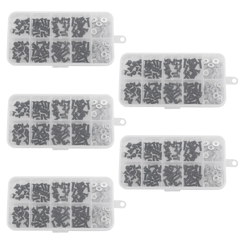 

Screws Box Set For 1/10 HSP Traxxas Tamiya HPI Kyosho D90 SRC10 Remote Control RC Car Parts 900Pcs