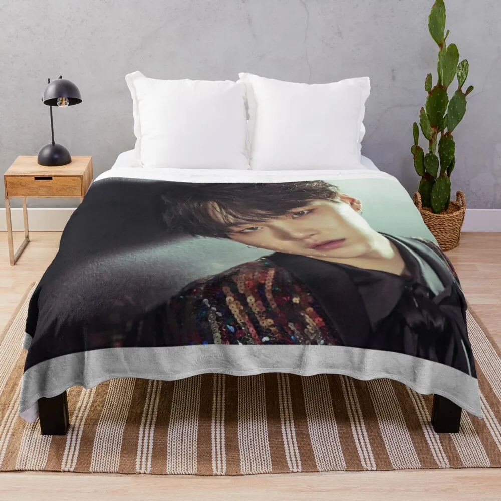 

Suga Throw Blanket Embroidered Blanket For Sofa