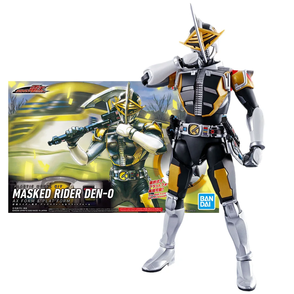 

Bandai Genuine Kamen Rider Figure-rise Standard Den-O Ax Form & Plat Form Collection Model Kit Anime Action Figure Toys for Boys