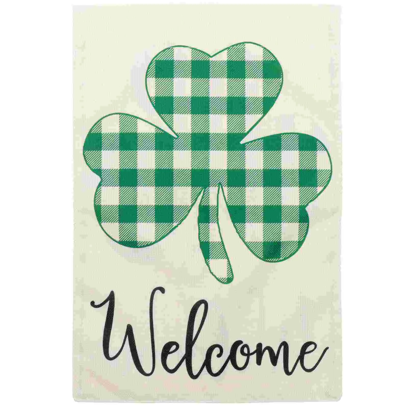 

Flag Garden Shamrock St Patrick Welcome S Flags Day Outdoor Farmhouse Holiday Lucky Sided Double Spring Banner Seasonal Yard