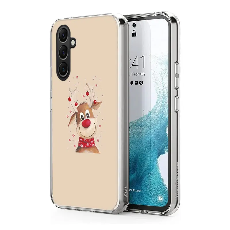 Чехол для телефона с мультяшным рождественским лосем Samsung Galaxy A70 A50 A40 A30 A20E M30S M31 M21