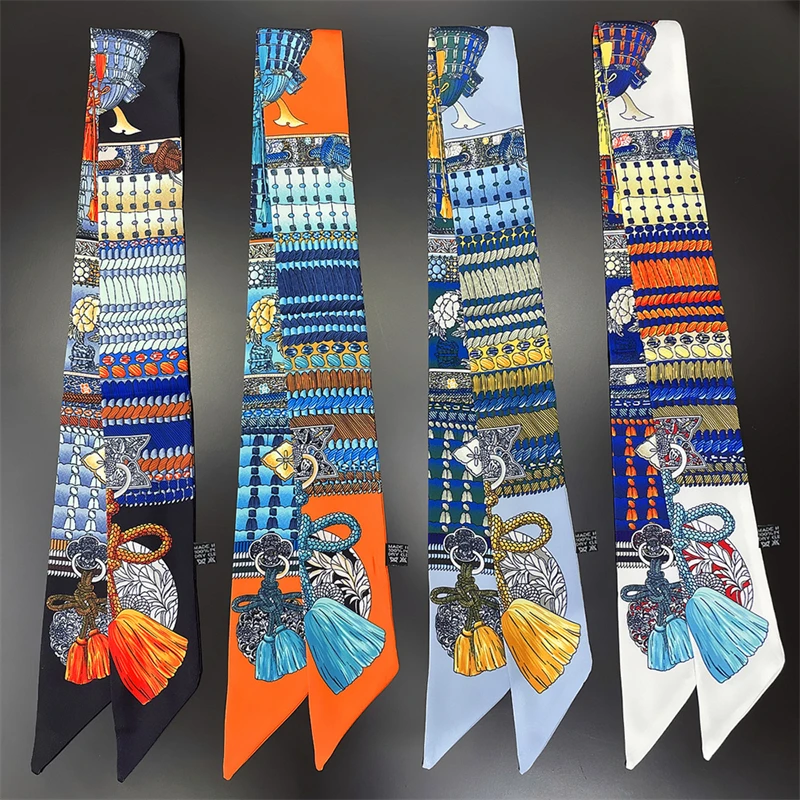 Женский хиджаб с принтом бахромы роскошная повязка на голову для девушек накидка