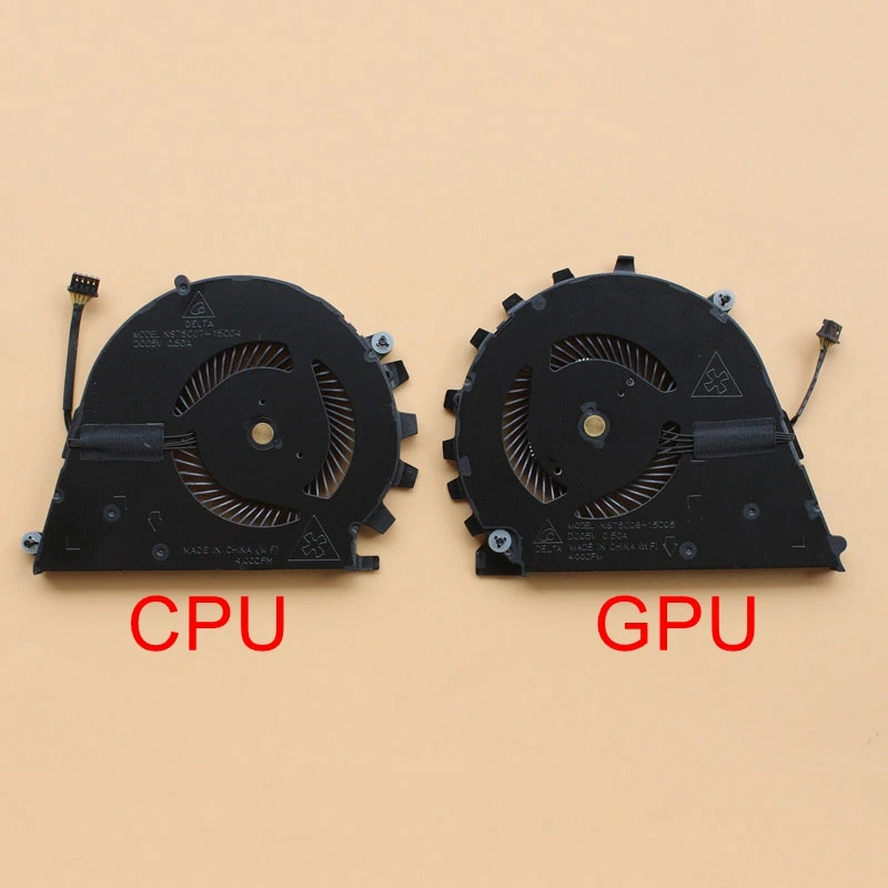 

New Original Laptop CPU GPU Cooling Fan For HP ZBook Studio 15" G3 G4 Cooler Radiator HSTNN-C88C HSN-C02C 840960-001 922945-001
