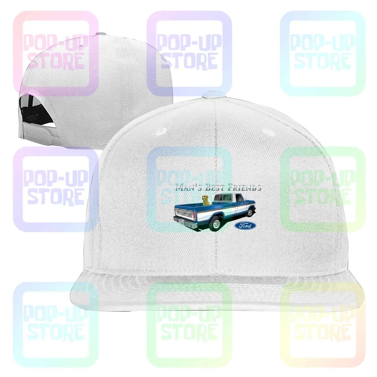 Лучшие друзья Fido &amp Ford Снэпбэк Кепка для собак и грузовиков бейсболка s унисекс