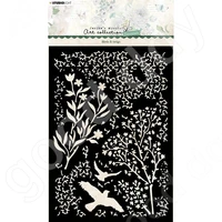 arrival 2022 new birds twigs stencil used for scrapbook diary decoration embossing template diy greeting card handmade