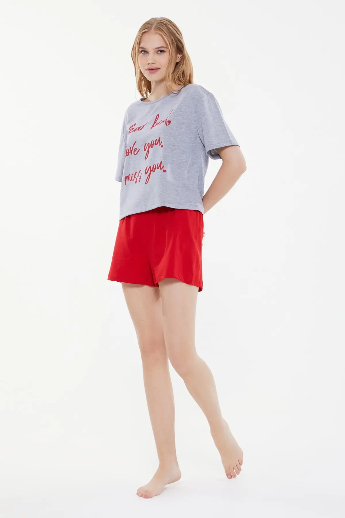

Trendyol Printed Knitted Pajamas Set THMSS21PT1064