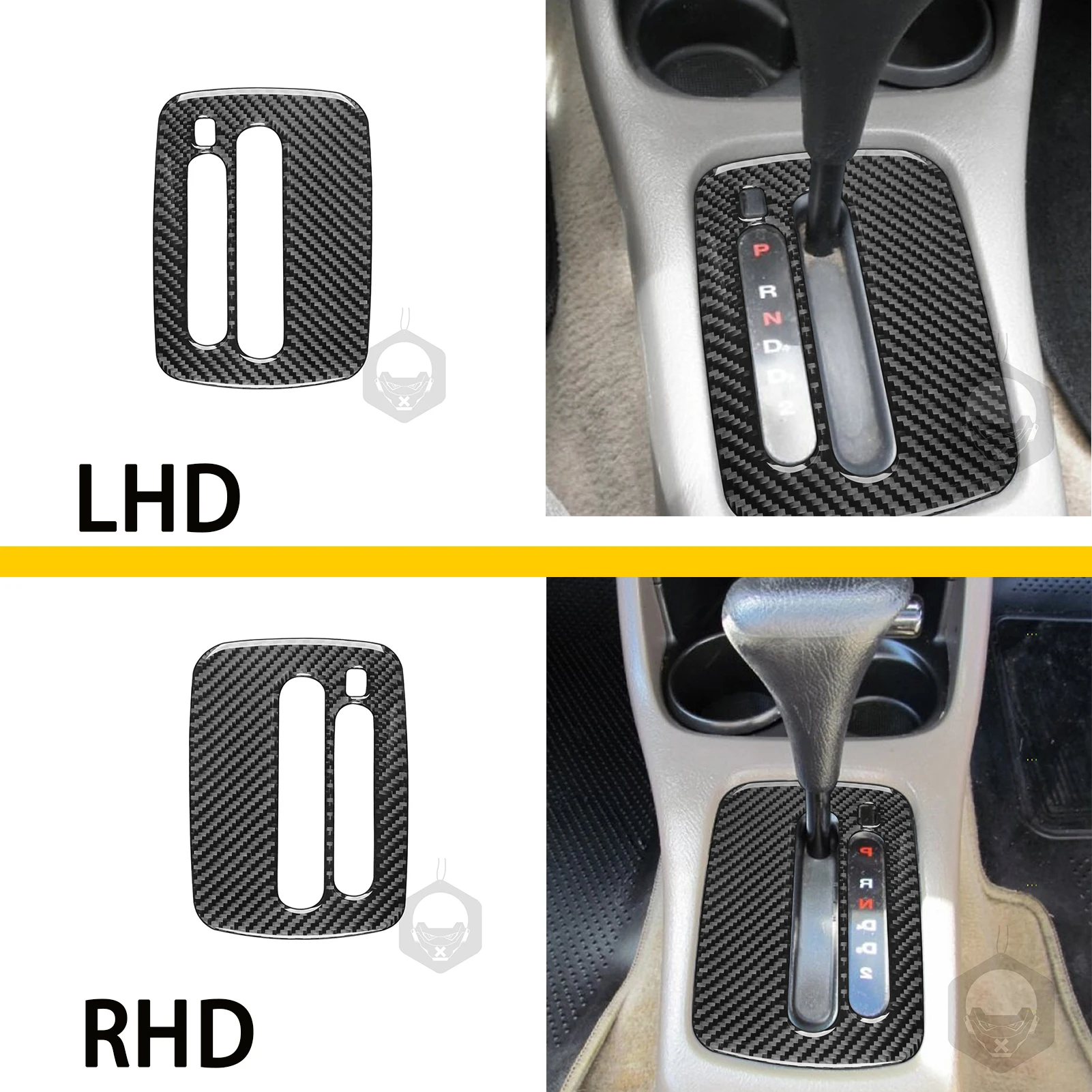 

Автомобильные аксессуары из углеродного волокна, внутренняя наклейка на панель автоматической передачи, украшение для Honda Civic 1996, 1997, 1998, 1999, 2000,