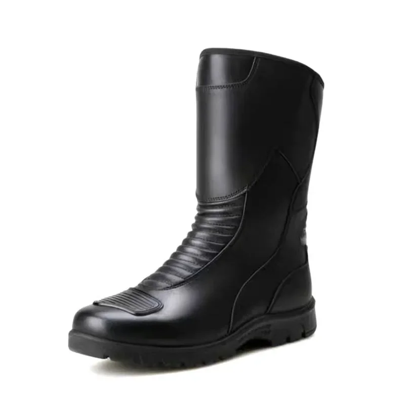 Мотоциклетные ботинки мужские классические для мотокросса с усиленным каблуком