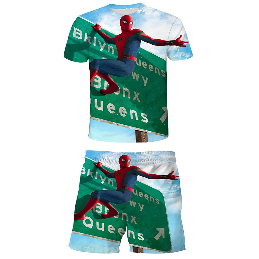 

Футболка с принтом Веном Marvel + шорты человек-паук для мальчиков и девочек футболка Человек-паук Очаровательная детская одежда лето 2022 Новин...