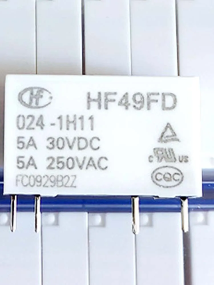 10 шт. реле 24 В HF49FD 024-1H11 24VDC 5A 4 контакта