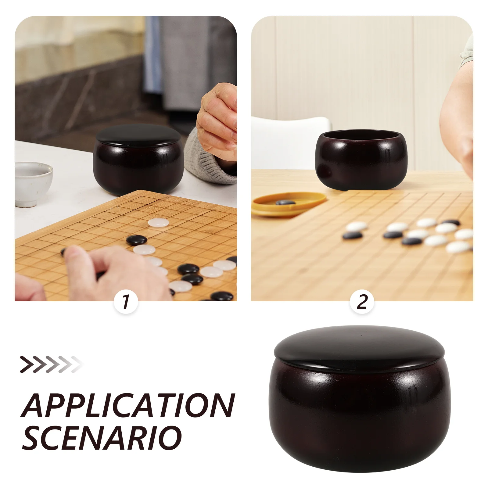 Go Jar Китайские шахматы Контейнер для хранения Большие игровые части Чаши досок