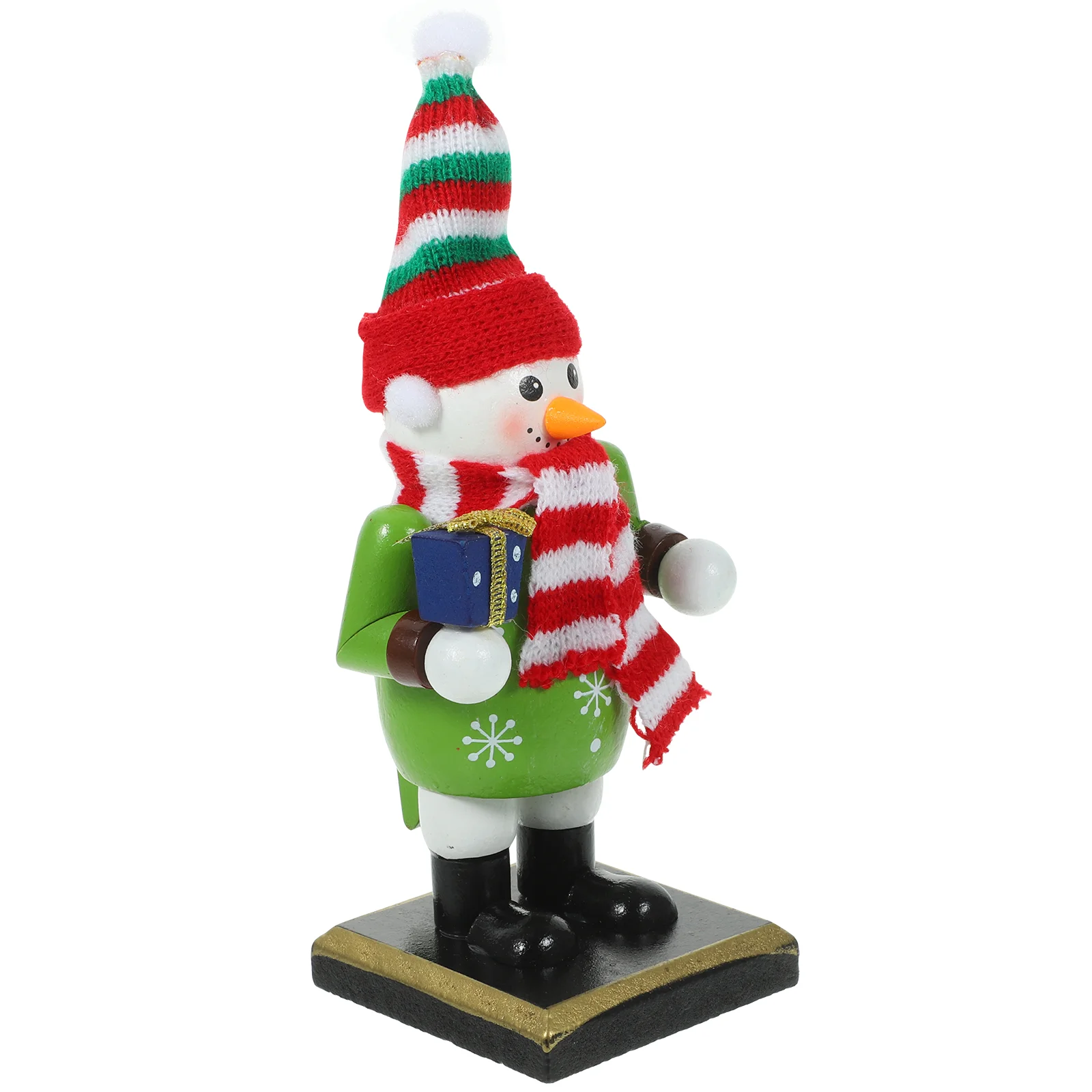 

Рождественский деревянный снеговик, подарок, деревянный декор для стола