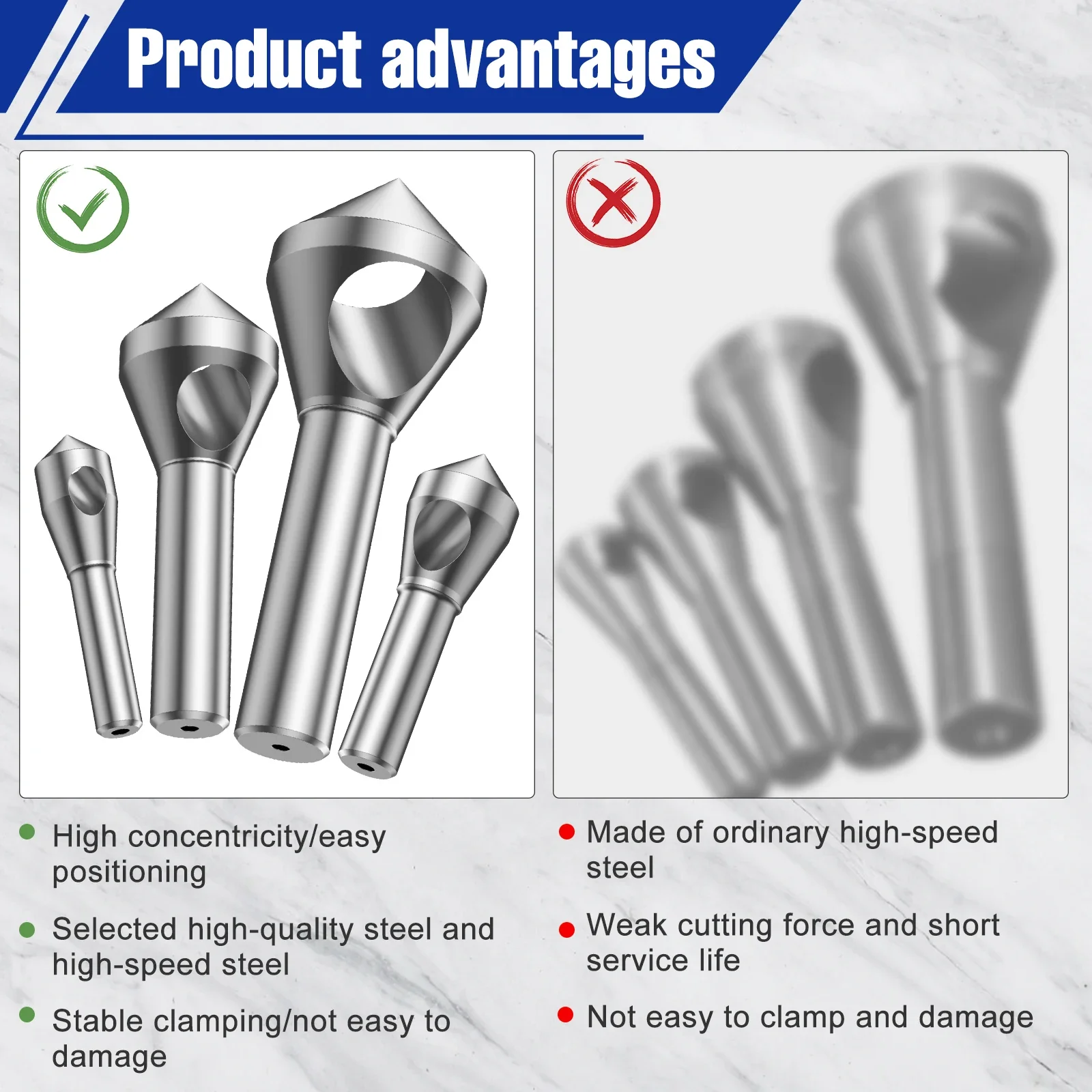 4 шт. высокоскоростная сталь наклонное отверстие внутренний набор инструментов