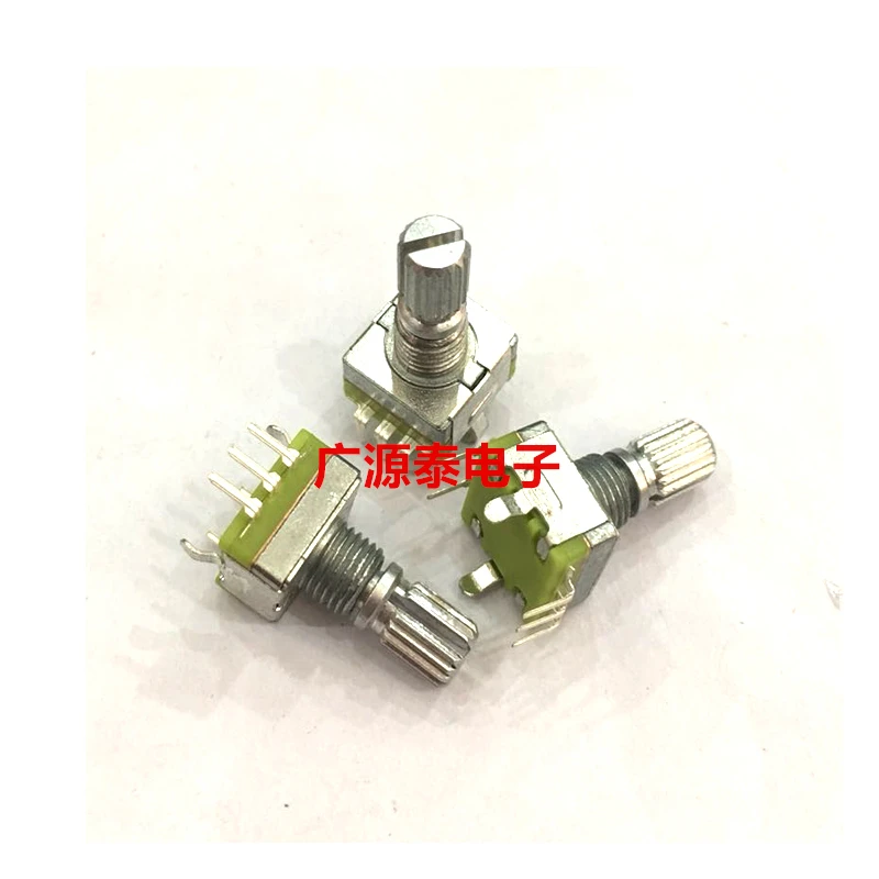 

20/250/2500 шт., кодировщик EC11 с переключателем EC1104D7H-20T2 0, роторный кодировщик, цифровой потенциометр, ручка, длина 15 мм