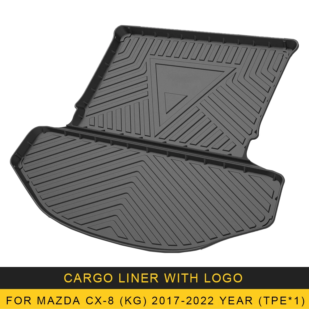 Для Mazda CX-8 KG 2017-2022 автомобильный коврик для багажника TPE противоскользящий лоток