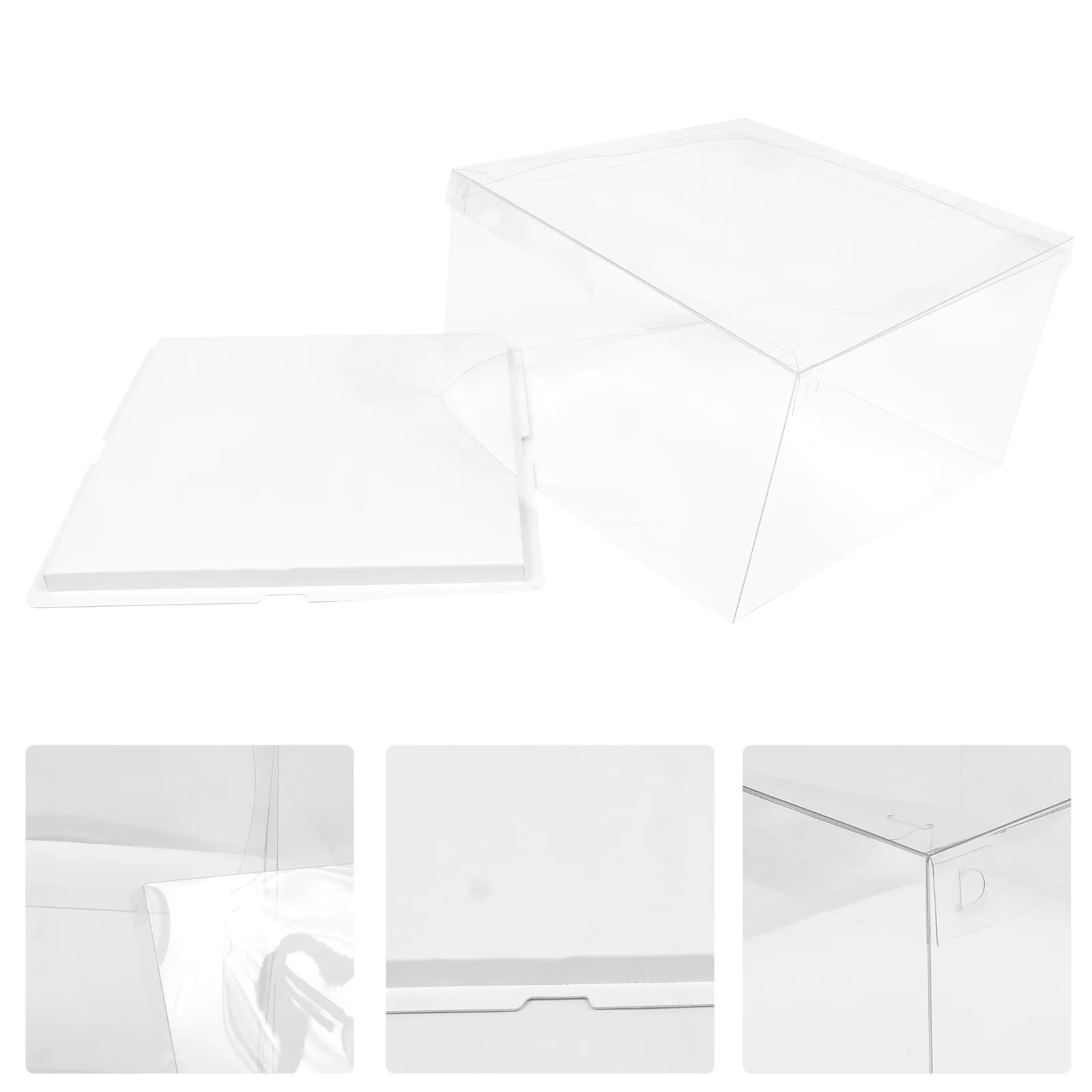 

Cake Box Boxes Carrier Clear Container Packaging Transparentcupcake Wedding Bakery Birthday Display Packing Gift Tall Carriers