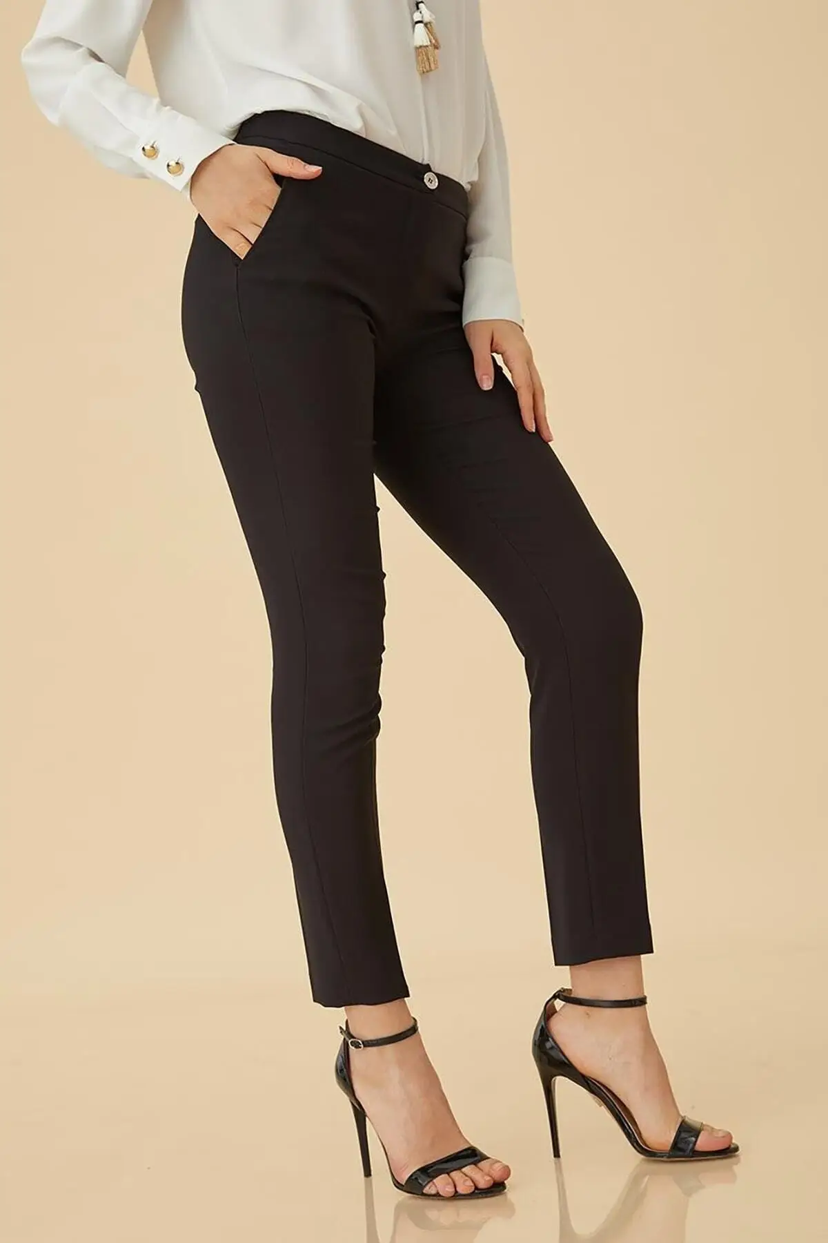 

Basic Women's Pants Zipped Women's Islamic Clothing Pants