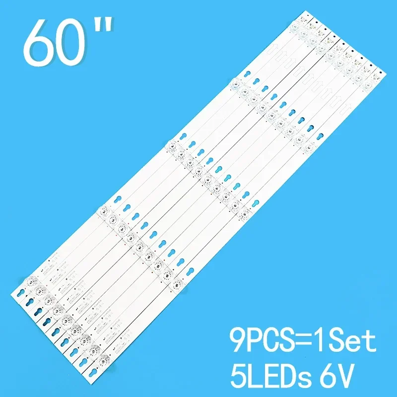 Светодиодная панель для TCL U60V6026 60D2900 60A730U L60P2-UD 60U6700C 4C-LB6005-HR01J LVU600LG0T5 TOT_60D2900_9X5_3030C