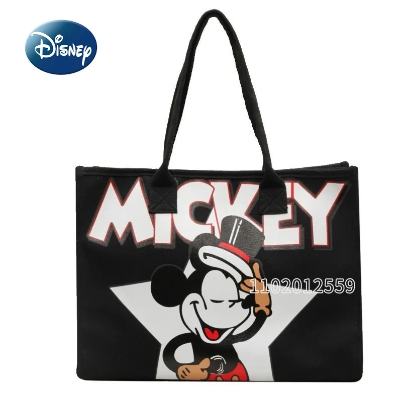 

Disney Mickey New Women's Handbag Cartoon Fashion Women's Bag Canvas Large Capacity Shoulder Bag High Quality Diaper Bag