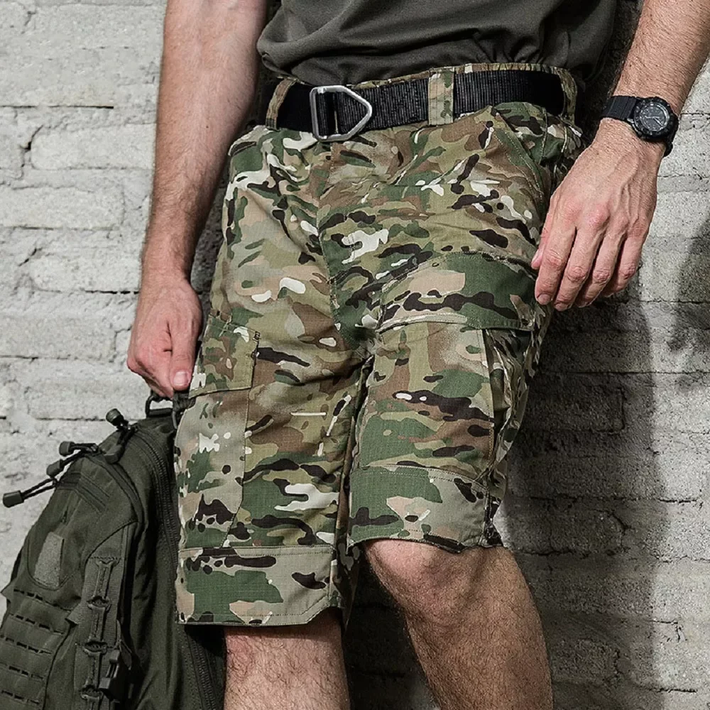 

Multi Pocket Summer Breathable Quick-dry Male Casual Short Pants Brand Tactical Men Military Camouflage Short