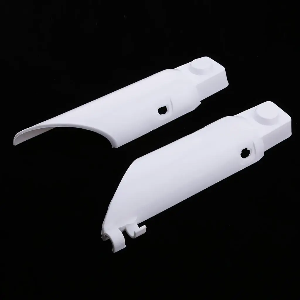 

White Plastic Motorcycle Fork Guard Forks Protectors Cover Replacement Set For Honda CRF50 CRF 50