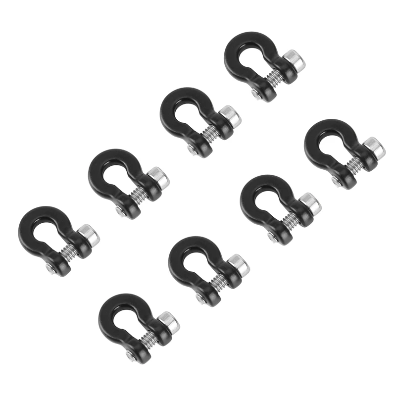 

8Pcs Metal Bumper Trailer Hook Tow Shackle Rescue Hook for 1/24 RC Crawler Car Axial SCX24 Upgrade Parts
