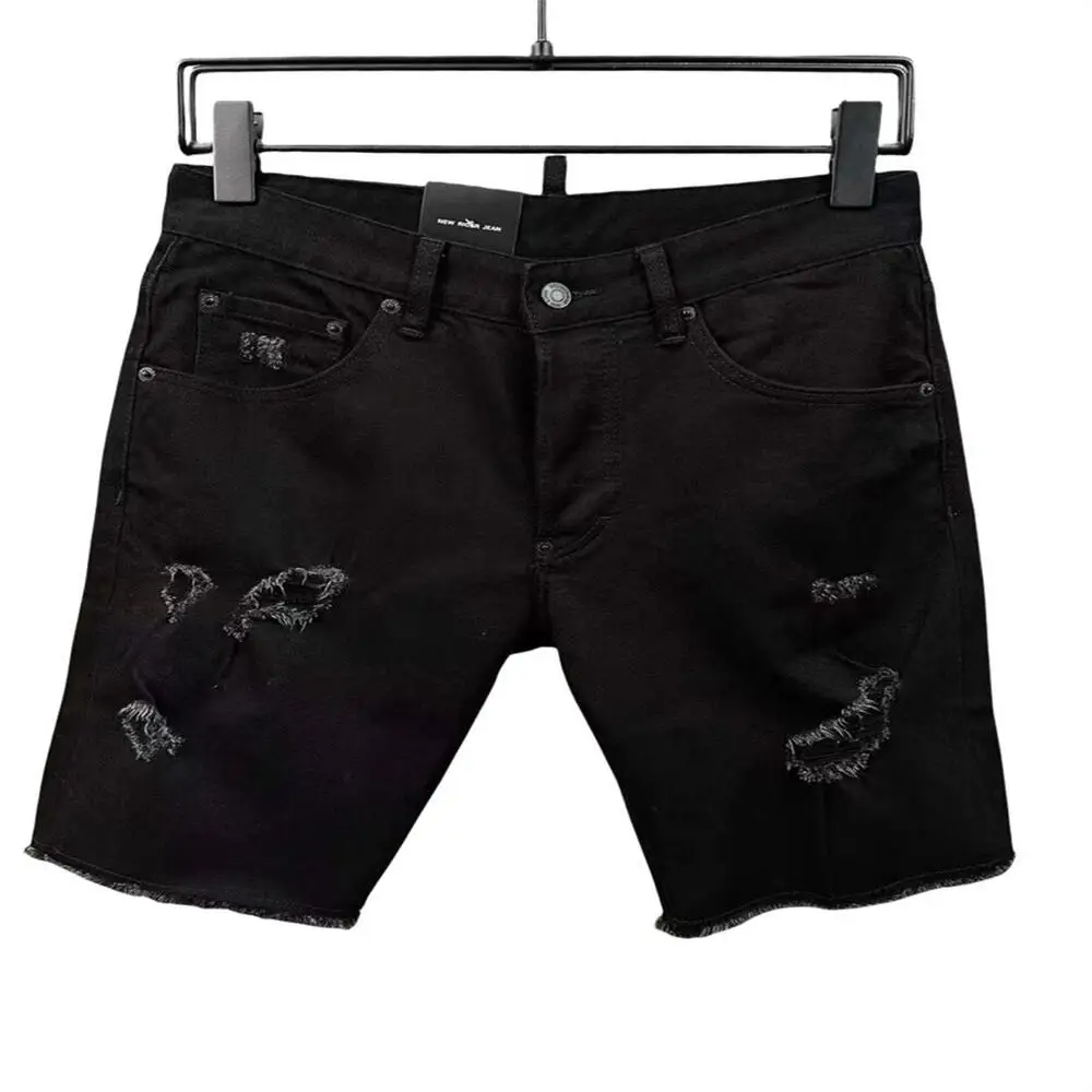 

Новинка 2023, модные брендовые мужские потертые джинсы с дырками и рисунком в стиле ретро, мотоциклетные джинсы