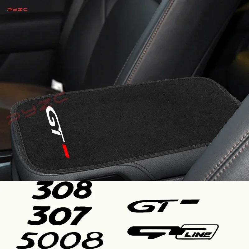 Авто Armsteun Box коврик для центральной консоли крышка Beschermer Peugeot gt gtline 508 5008 3008 307 308