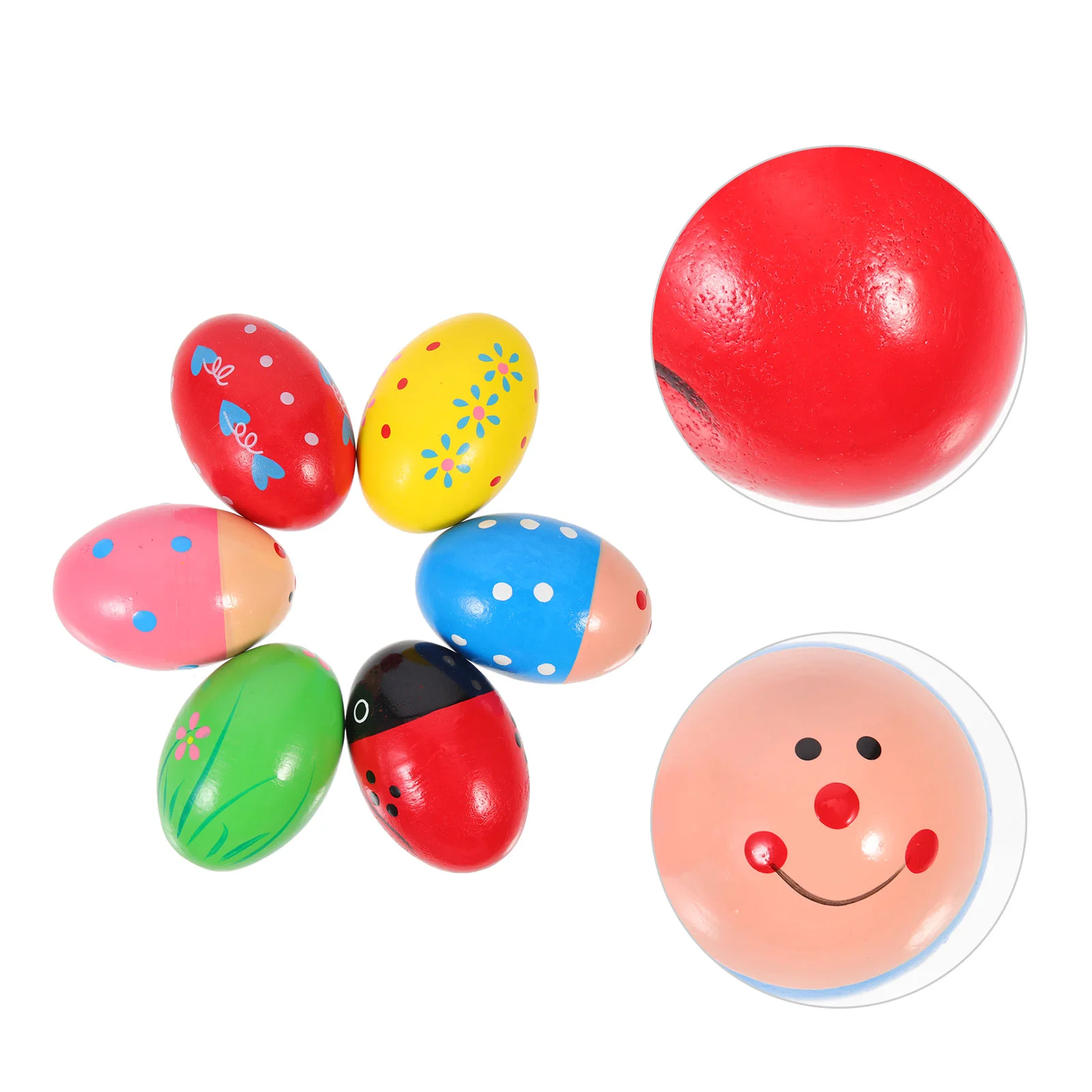 

Eggs Musical Egg Instrument Shaker Shakers Musictoys Percussion Plaything Small Children Maracas Kids Hitting Wooden