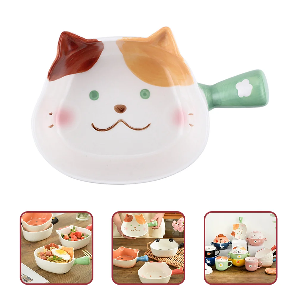 

Bowl Plate Ceramic Dessert Bowls Rice Baking Noodle Microwavable Sushi Cereal Soup Dish Salad Fruit Ice Cream Adorable Pottery