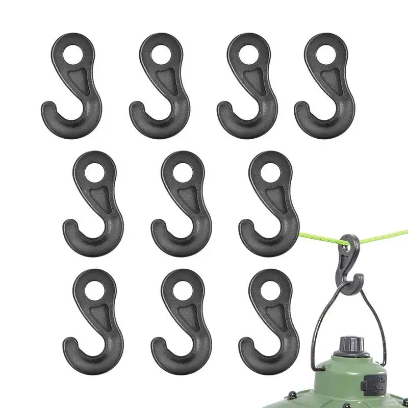 

10pcs S-Shape Camping Awning Hooks Clips Racks Tool Awning Clothes Hooks RV Tent Hangers Light Hangers For Caravan Camper
