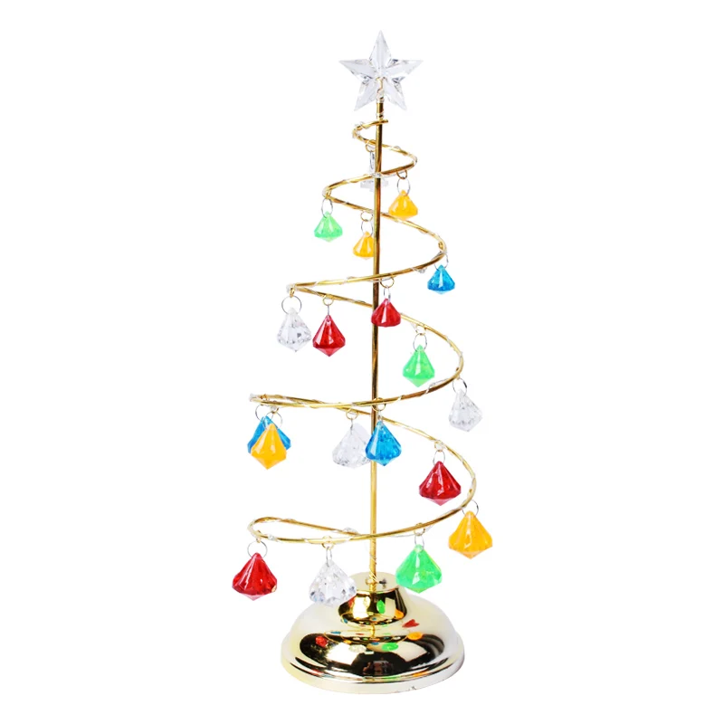 Рождественская елка Iron Art Diamond Красочное креативное светодиодное освещение