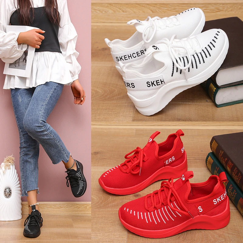 

Женские кроссовки на весну 2022, Повседневная дышащая спортивная обувь, лоферы, Женская Белая обувь, Уличная обувь для ходьбы и бега