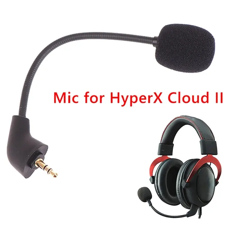 

1pcs Replacement Game Mic 3.5mm Microphone For Kingston HyperX Cloud 2 II X Core Gaming Headset Accessories