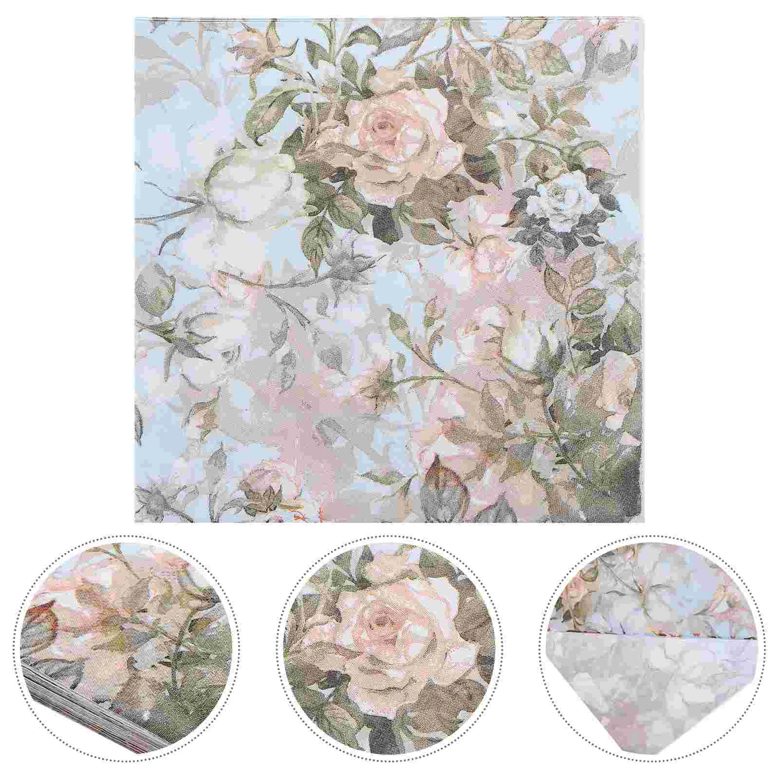 

5 Packs Tissue Dinner Adorable Disposable Decorative Napkin Decorative Paper Napkins for Party Holiday Dinner