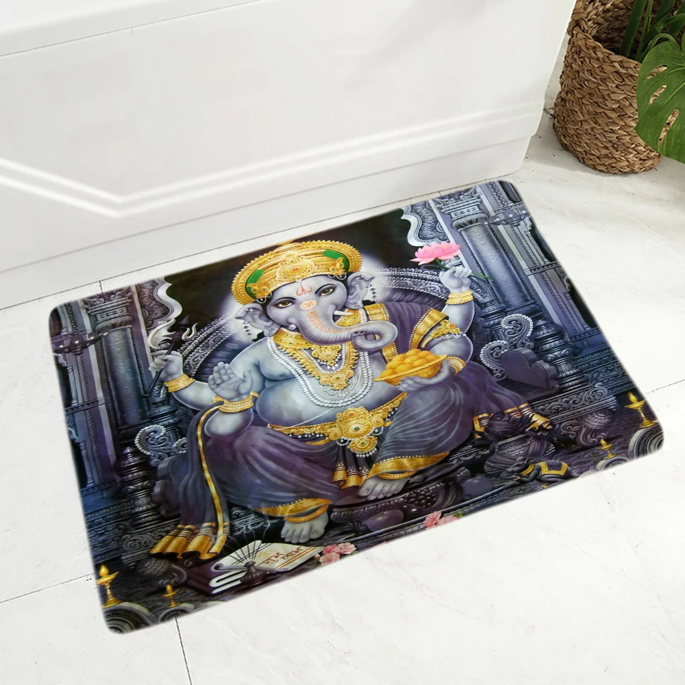 

For Mat Anime Bedroom Soft Entrance Rug Carpet Washable Home And Comfort Colorful Indian Mythology Shiva Prayer Rug Parlor Mat 1