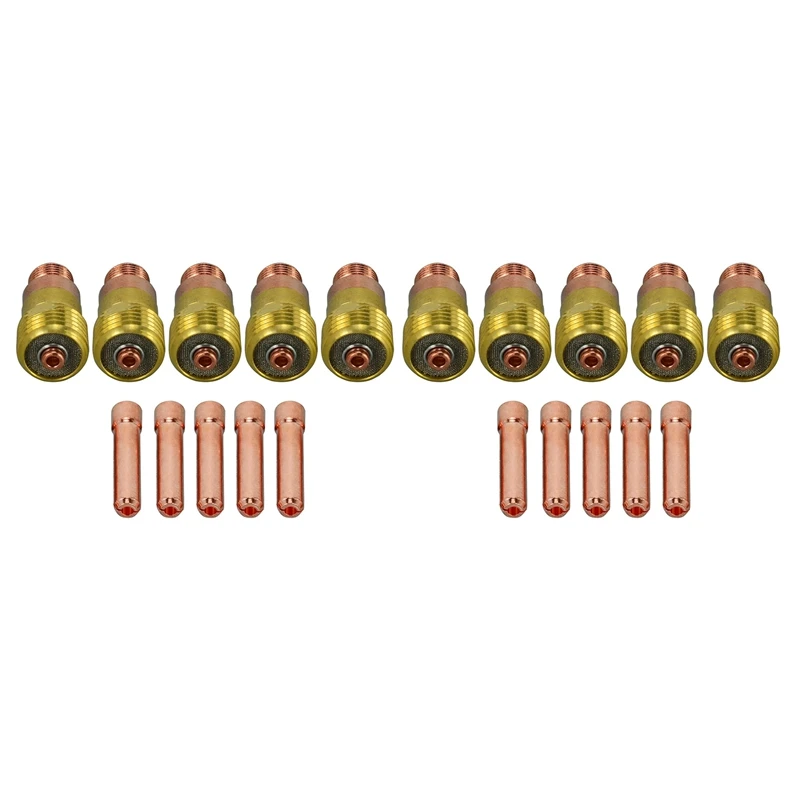 ГОРЯЧАЯ ПРОДАЖА 20 шт. газовые линзы TIG Stubby 17GL332 10N24S 3/32 и комплект цанги для DB SR WP 17 18
