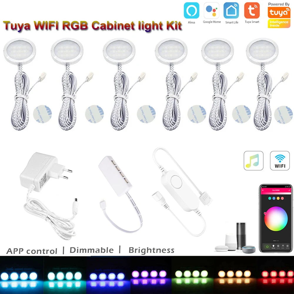 Wi-Fi tuya smart life приложение дистанционное управление RGB Реостат кухонный счетчик