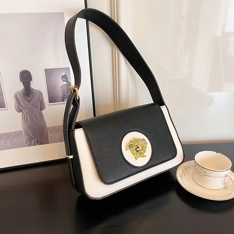 

Metal Buckle Leather Women Messenger Bag Casual Women's Shoulder Crossbody Bag Female Handbag Black Bolsa Feminina Girl Bag