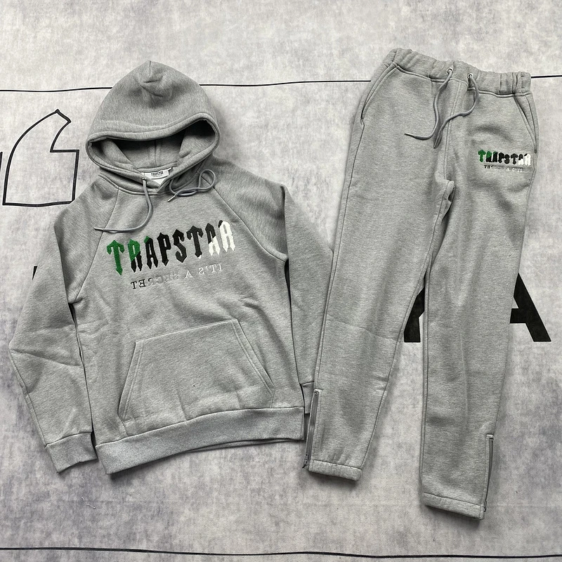 

New Towel Embroidered Trapstar Hoodies Men Women High Quality Heavy Fabric Trapstar Sweatshirt Hooded