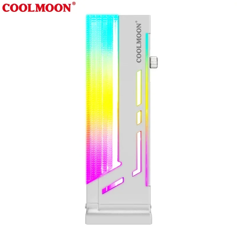 COOLMOON GPU Кронштейн Подставка для VGA Красочный кронштейн ПК Водяное охлаждение Вертикальная подставка для видеокарты 5 В A-RGB, CM-GH2 (art.: 3920cec95bd04) - 3920cec95bd04