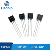 50pcslot s8550 to 92 transistors 0 5a 40v pnp new original